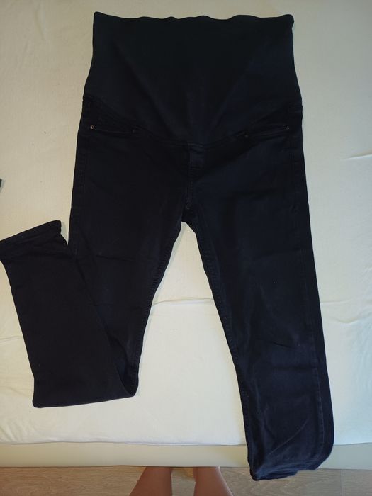 Czarne spodnie ciążowe H&M r. 40/42