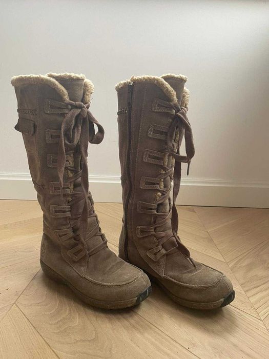 Kozaczki dziewczęce Timberland r.36,5 skóra zamszowa