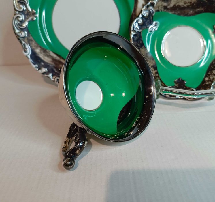 Zestaw śniadaniowy, trio, porcelana, RS Tillowitz EPOS, Tułowice