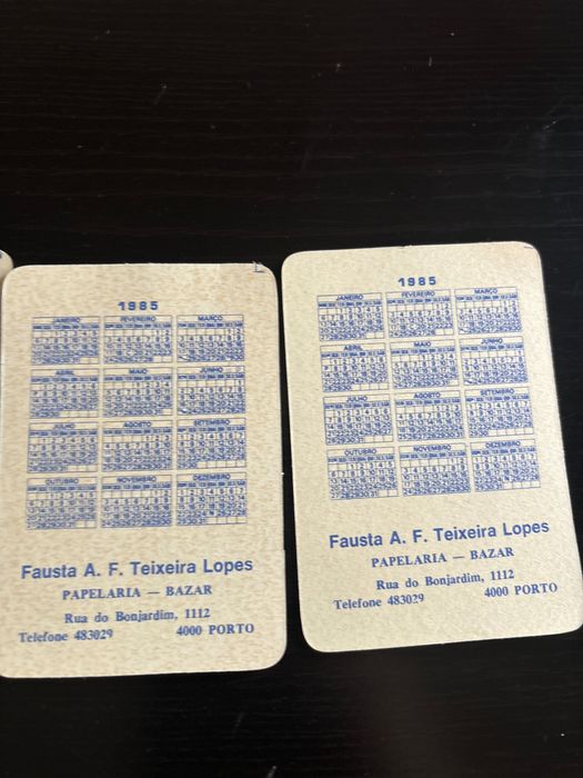 4 calendários de desenhos de bonecos