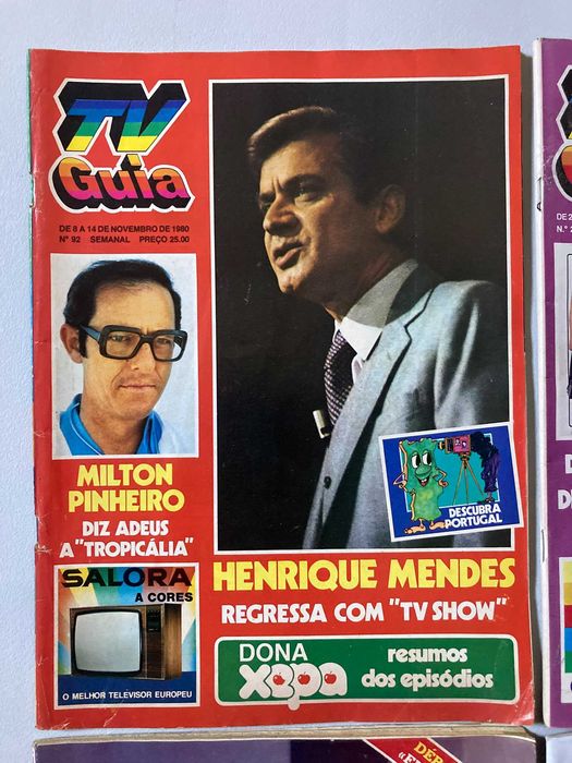 Revistas TV Guia Anos '80 e '90 (preço unitário)