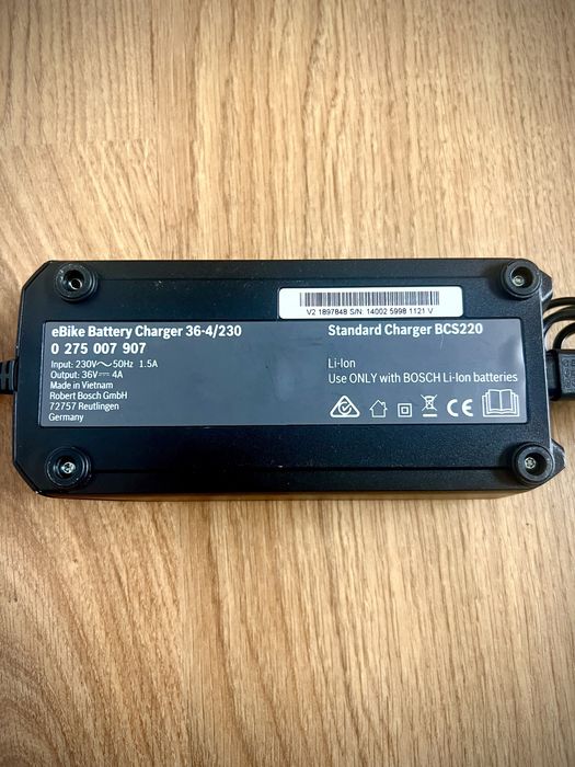 Bateria Bosch PowerTube 500 + Carregador para bicicleta