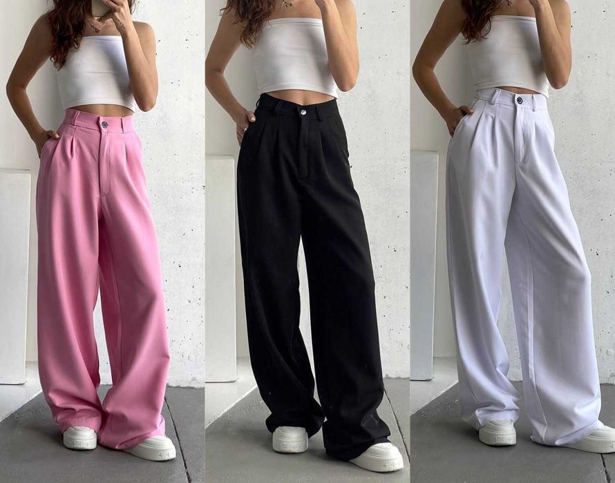 Жіночі класичні брюки палаццо прямі штани классические штаны