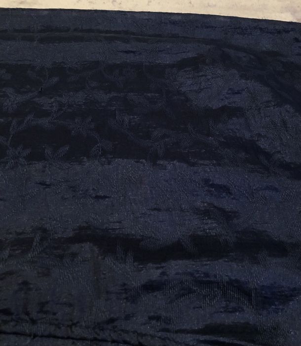 Saia comprida, bordada, azul escura, da Massimo Dutti