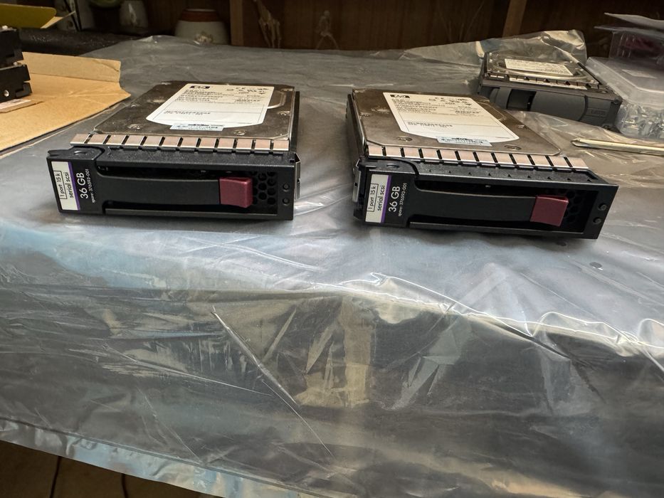 HP SAS 36GB Hard Drives with Caddies63825217282563121