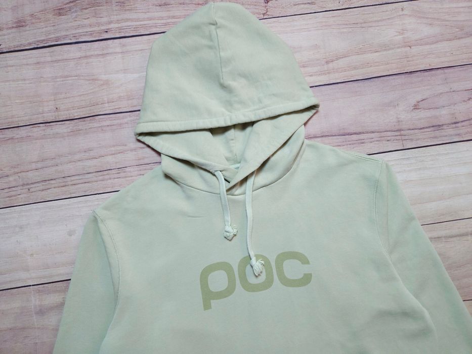 POC Bluza Męska z Kapturem Zielona Logo r. L