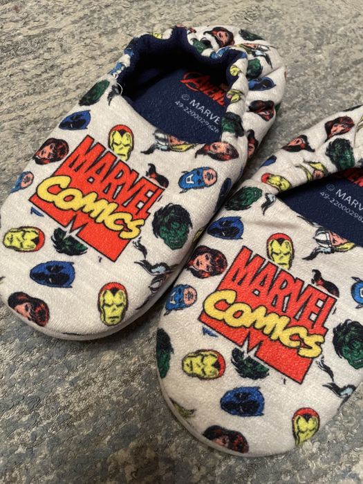 Капці тапочки теплі Marvel для хлопчика 22 см