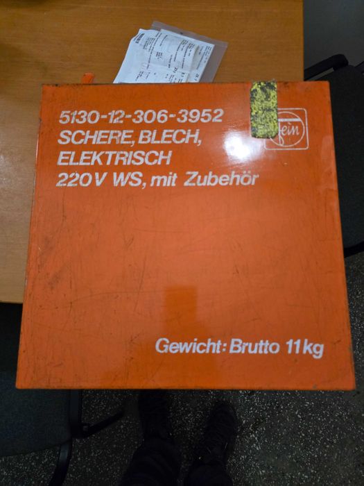 Fein QSz 649 nożyce do ciecia blachy bundeswehr