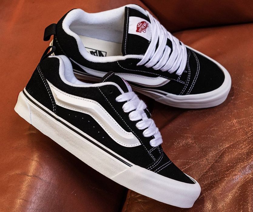 Ванси чорні, Vans Knu Skool Black, унісекс кросівки