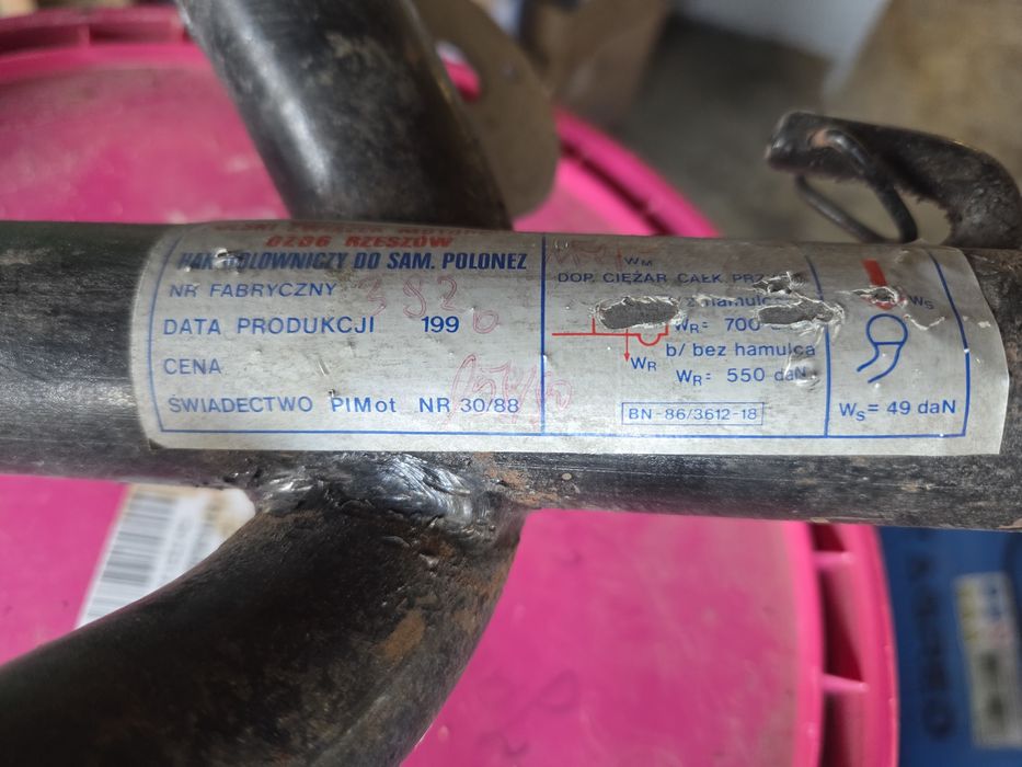 Hak do samochodu Polonez