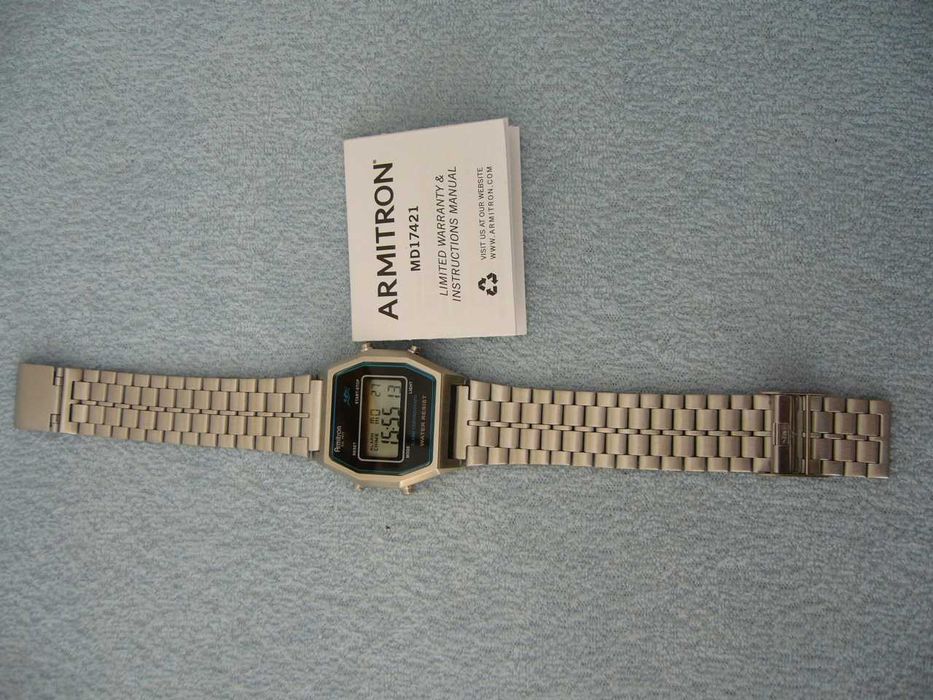 Zegarek elektroniczny Armitron stalowa koperta