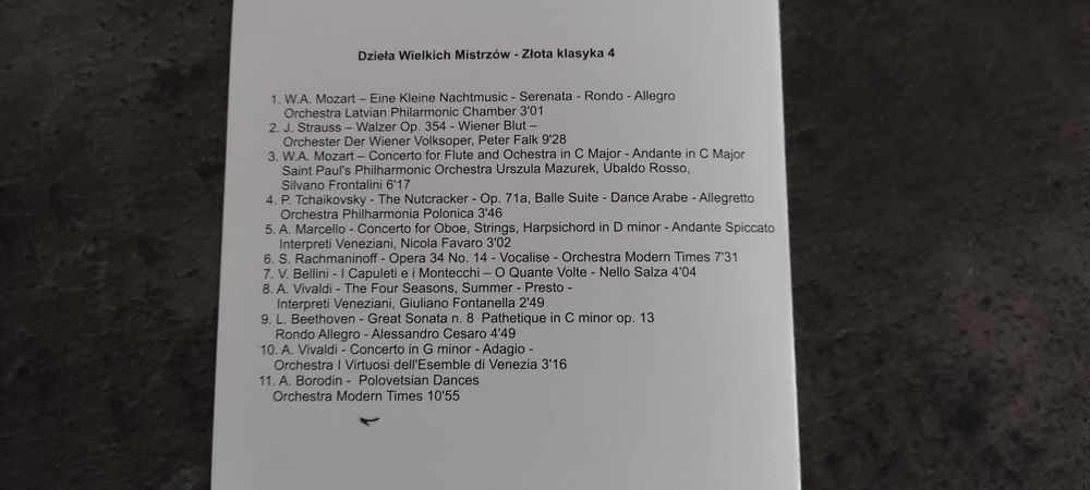 Dzieła Wielkich Mistrzów 4 cd deLuxe