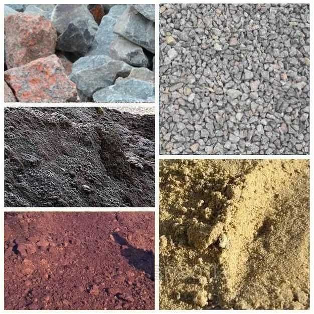 Песок чернозем щебень отсев бутовый камень перегной ЗИЛ КАМАЗ