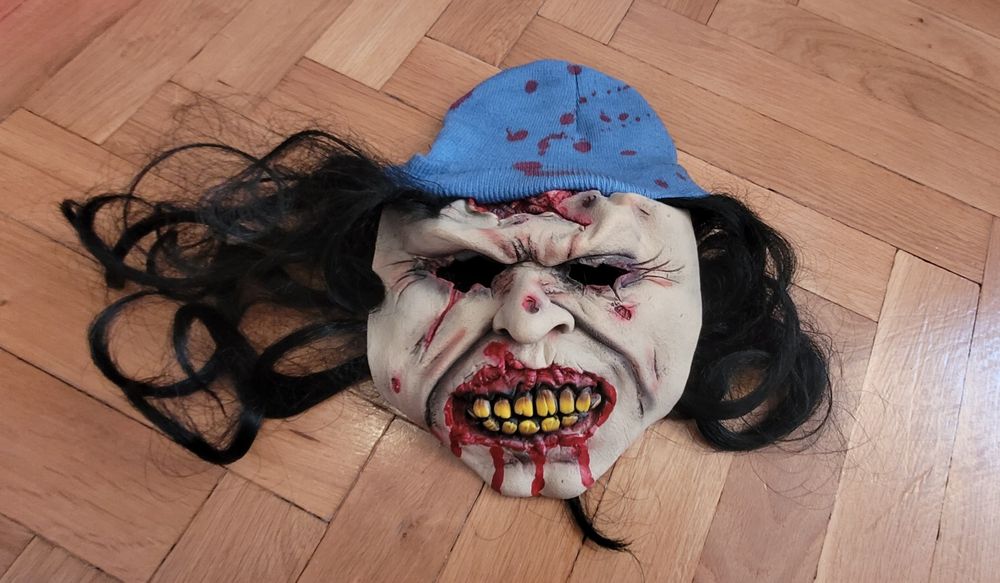 Nowa maska zombie gumowana Halloween