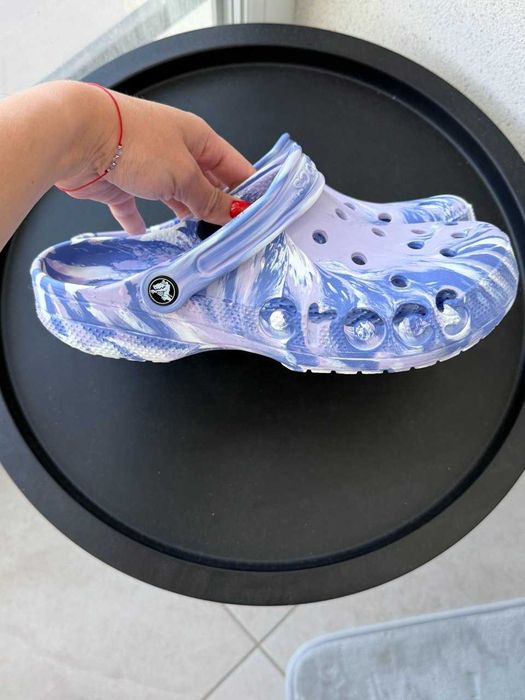Шльопанці Crocs Marbled Clog Purple (торг)