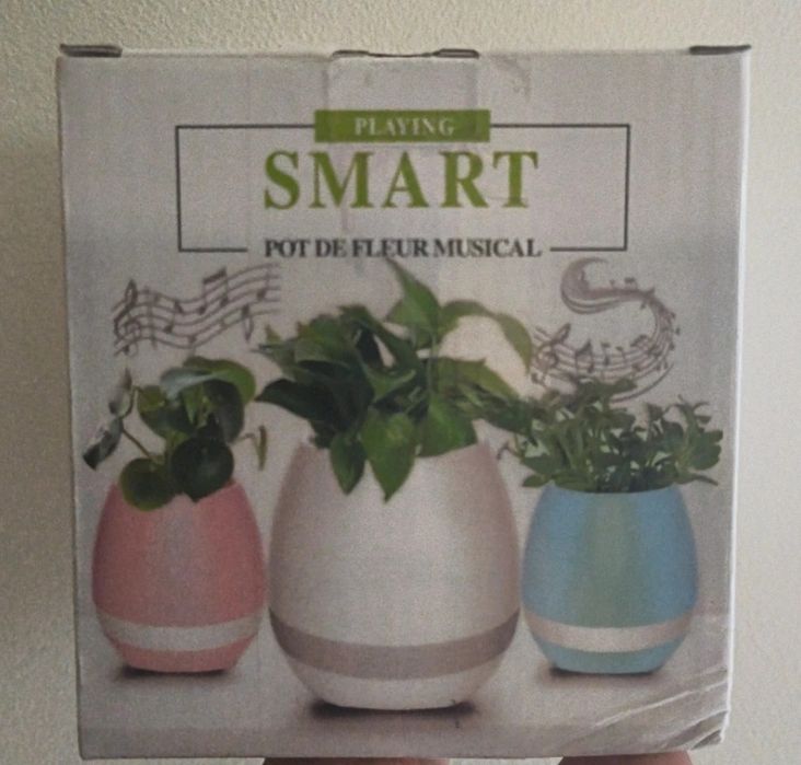 Vaso Smart coluna Bluetooth + piano