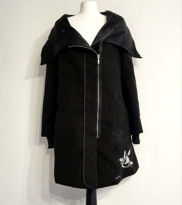 DESIGUAL płaszcz płaszczyk róża love jesień zima 38 m 40 l 42