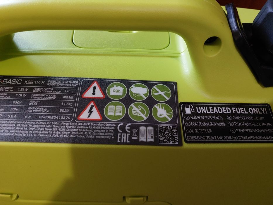 Інверторний генератор Könner&Söhnen KSB 12i S (Новий, повний комплект)