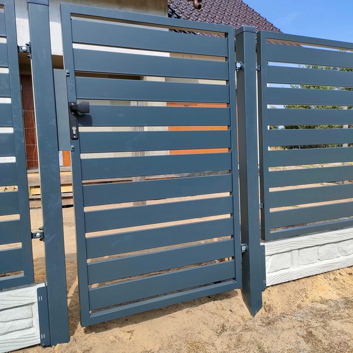 Furtka palisadowa 1000x1500 ocynk+ malowanie proszkowe