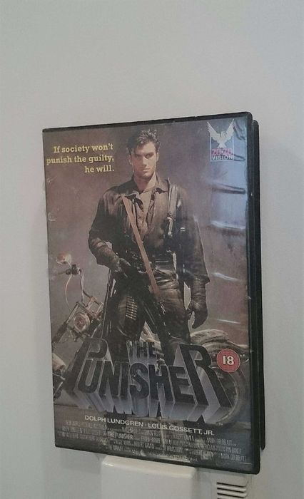 Halloween 1 , 2 , Punisher 1989 - vhs filmy kasety zestaw * HORROR