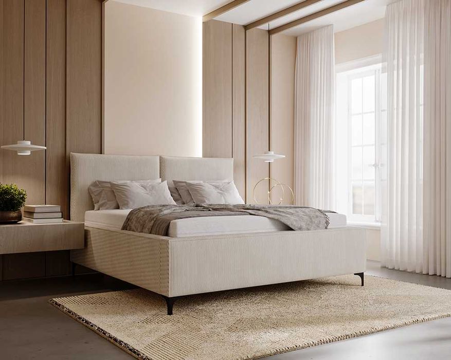 Łóżko tapicerowane LULU DARMOWA DOSTAWA z pojemnikiem na pościel