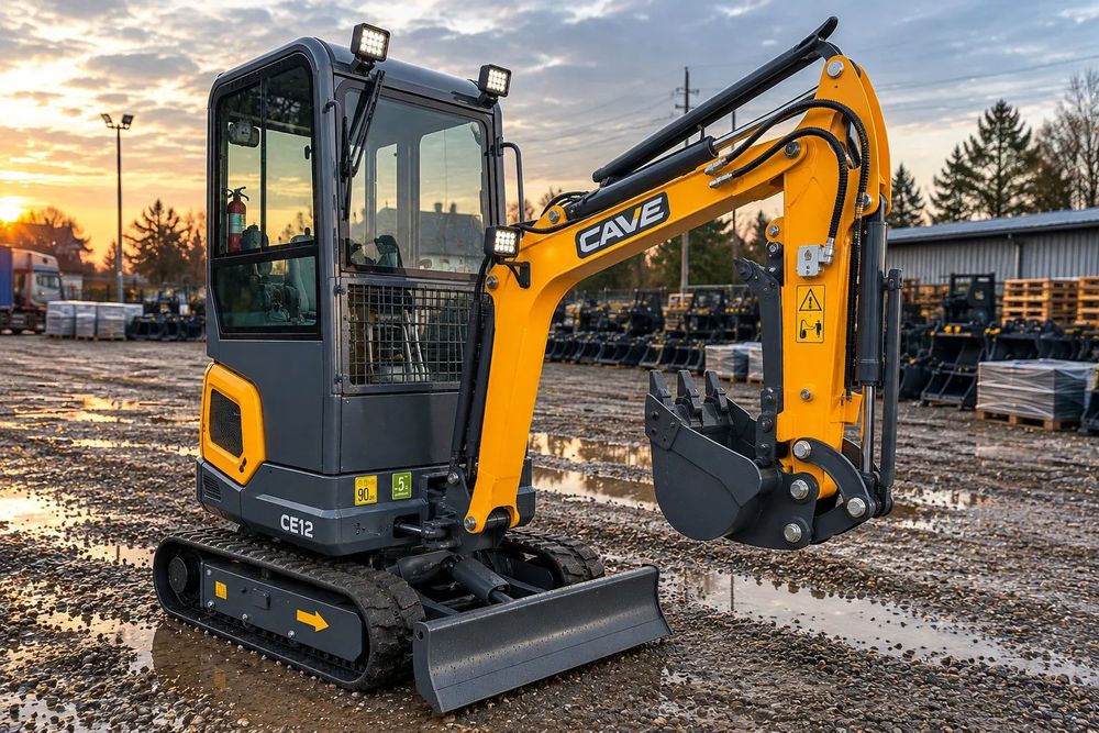 Case CAVE CE12 Minikoparka 1200KG  NOWA Minikoparka | Skrętne ramię | Joystick | LEASING / RATY