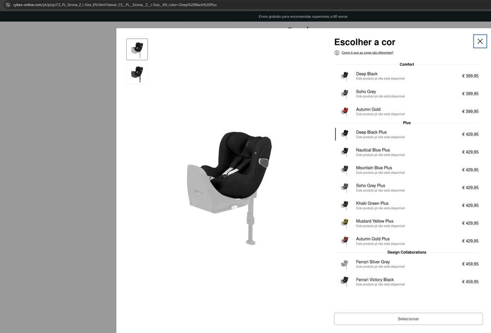 CYBEX Platinum Sirona Z i-Size + isofix Base Z