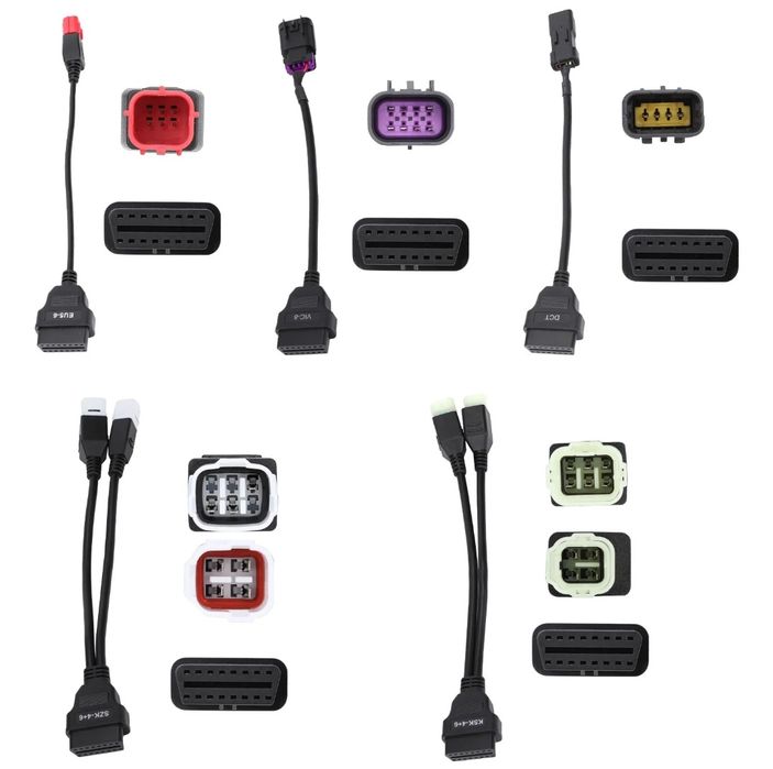 Launch X431 KIT Adaptadores Motos – Software + Cabos