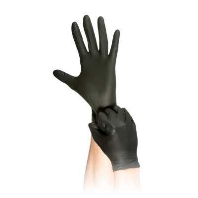 Luvas Pretas Nitrilo Sensitive 100und S, M, L Luvas