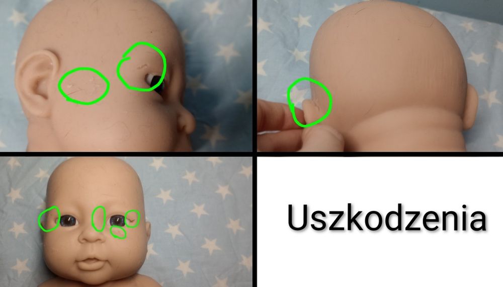 Ivita lalka silikonowa reborn około 40 cm