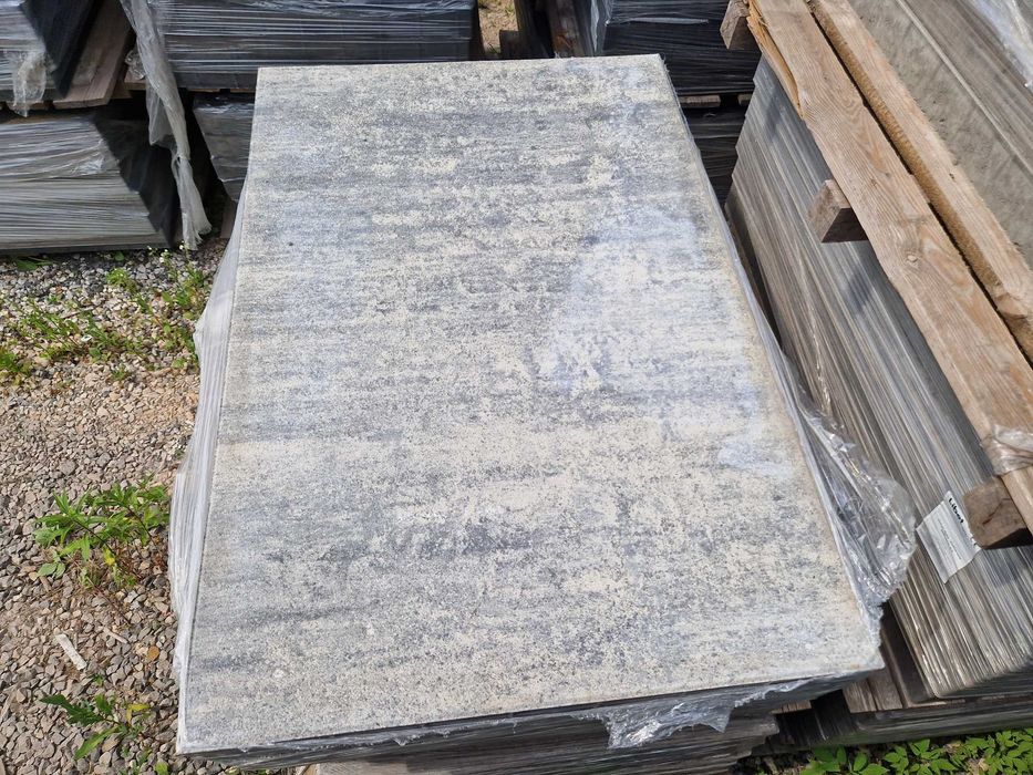 Płyta Betonowa Maxima XL Duża 120x80x8 cm Antracytowy, Kwarcytowy Taras Okazja Promocja