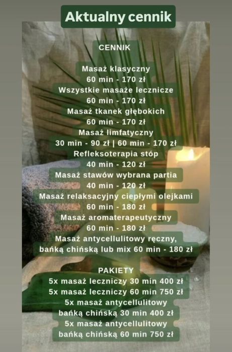 Profesjonalny masaż leczniczy i relaksacyjny | Technik masażysta | Ulga od 1. wizyty!