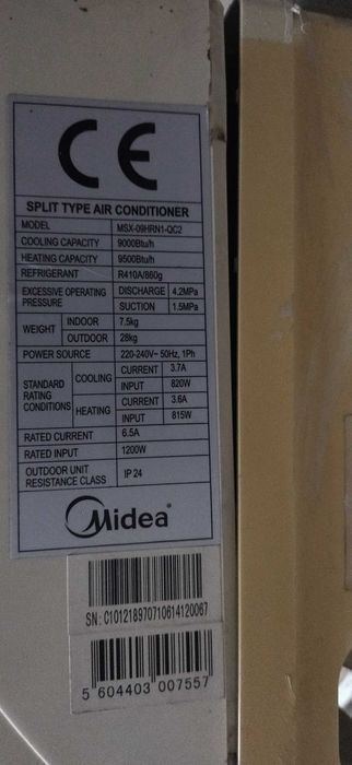 Ar condicionado Midea para peças