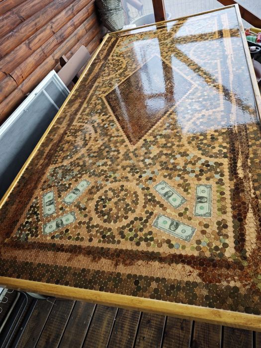 Stół DOLARY masywny, altanka, weranda + 2 ławki