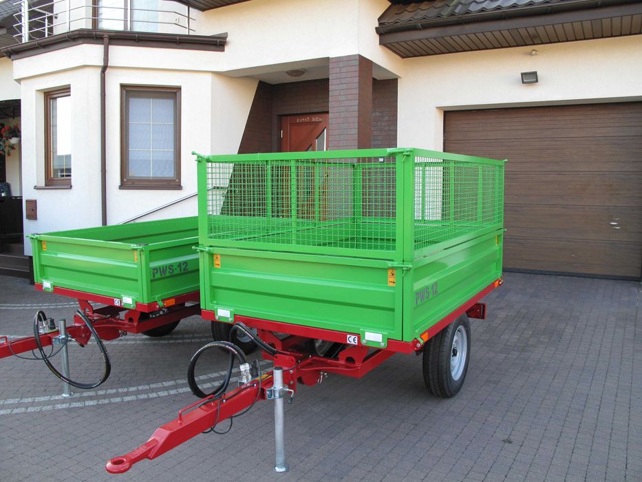 Przyczepka Wywrotka Przyczepa Mini Traktorek Kubota Yanmar Iseki Mała