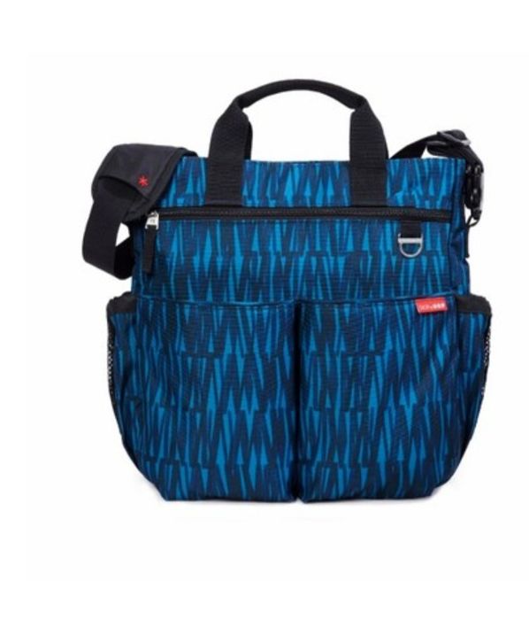 SKIP HOP Torba do wózka Duo Signature Blue Sketch jak NOWA