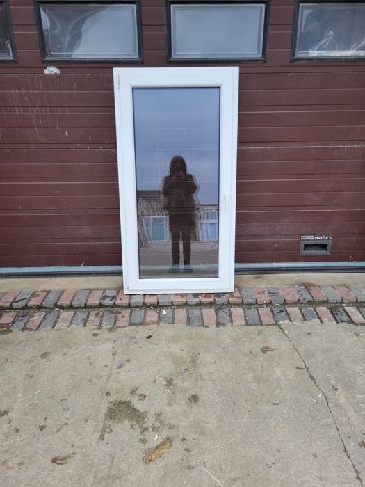 Okna pcv 85x160 jak nowe białe okno używane DOWÓZ CAŁY KRAJ