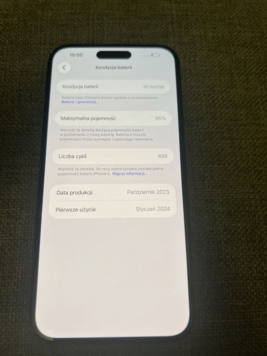 Iphone 15 plus 256gb, 95% bateria, gwarancja