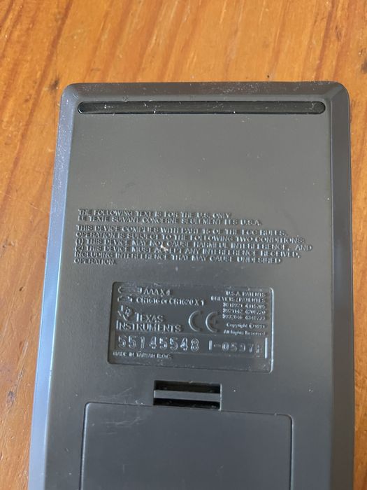 Máquina calcular Texas Instruments TI-82