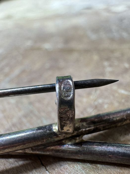 Piękna stara broszka srebro 6g
