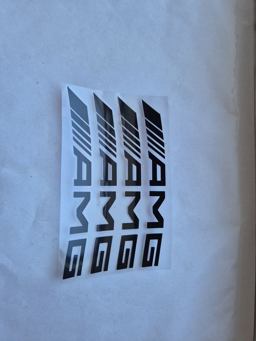 Naklejki na zacisk hamulcowy do Mercedesa Amg czarne