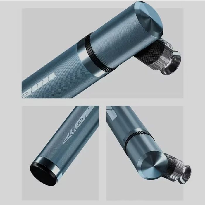 Hit - Mini Pompka Rowerowa Enlee 0,9bar/130psi długość 130mm 75g Presta / Schroeder Uniwersalna