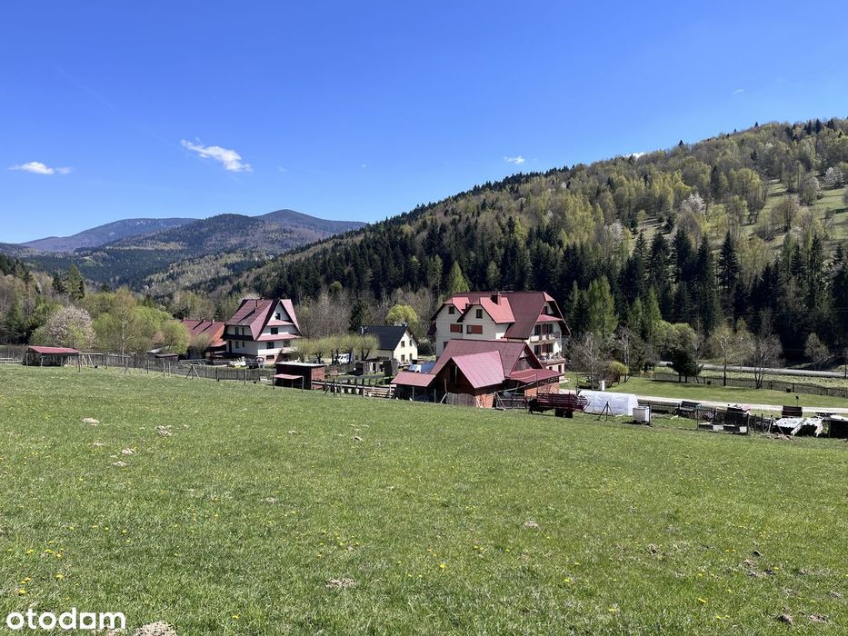 Działka budowlana Zawoja-Wełcza, widok na góry