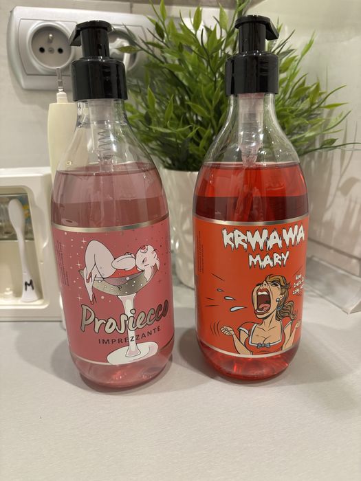 Śmieszne żele pod prysznic Prosiecco