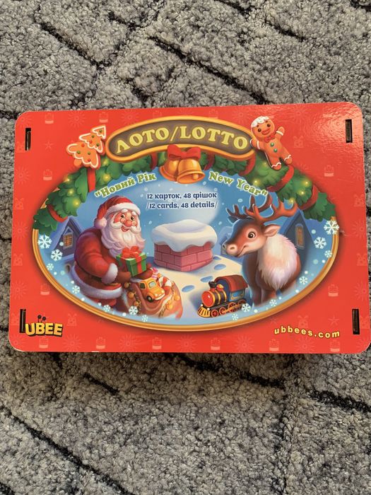 Дерев'яна гра "Новорічне лото" Ubee