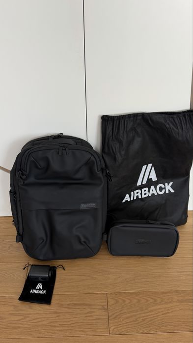 Plecak AIRBACK z wbudowaną wagą + AKCESORIA | STAN IDEALNY (użyty 2x)