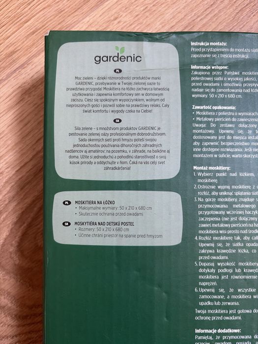 Moskitiera nad łóżko dziecięce