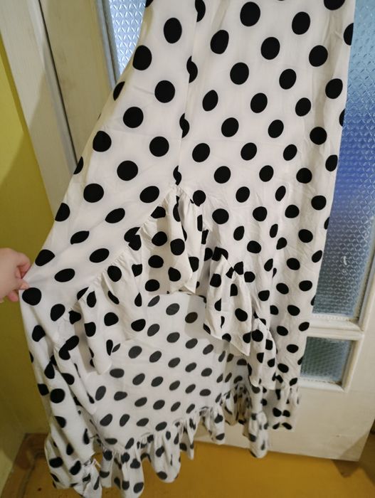 Сарафан з розрізом у стилі бохо та ретро