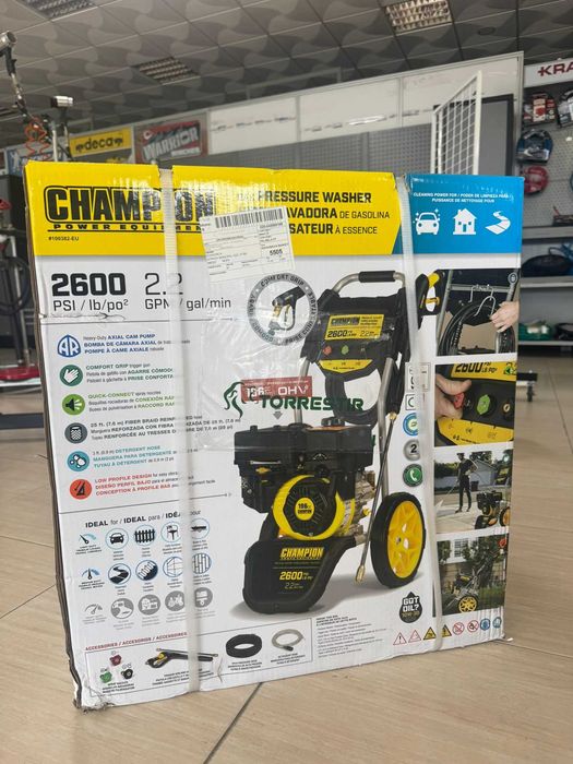 LAVADORA ALTA PRESSÃO CHAMPION 2600PSI/179 BAR
