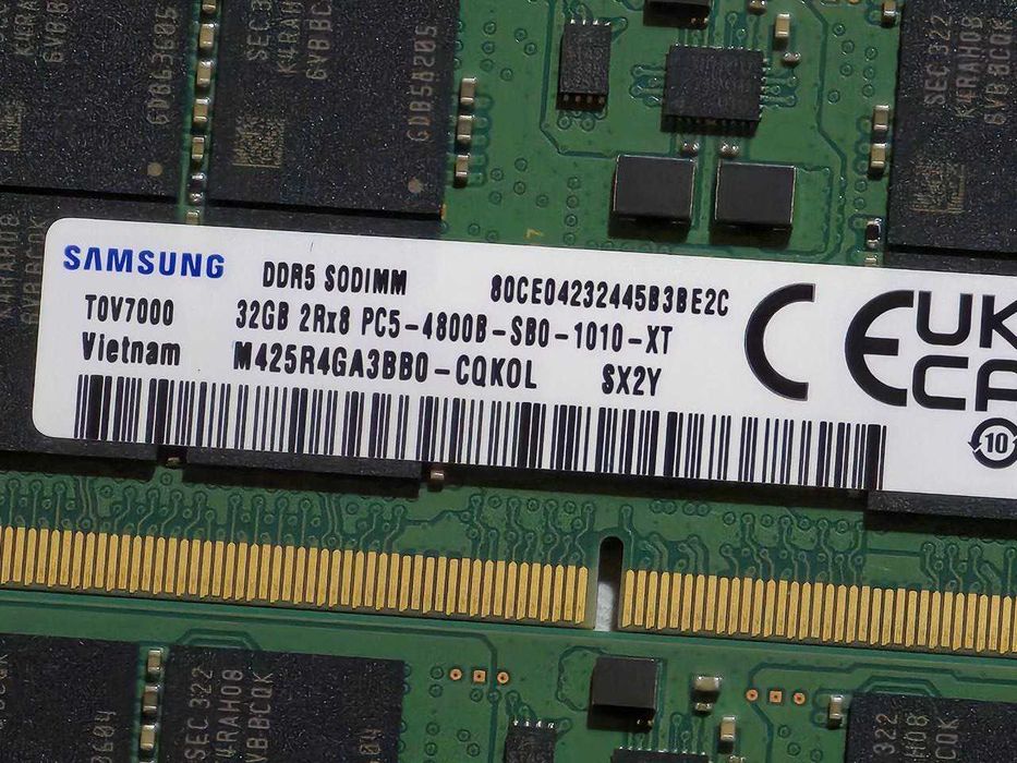 Samsung 64GB (2x32GB) SO-DIMM DDR5 4800 MHz (M425R4GA3BB0-CQK0L)